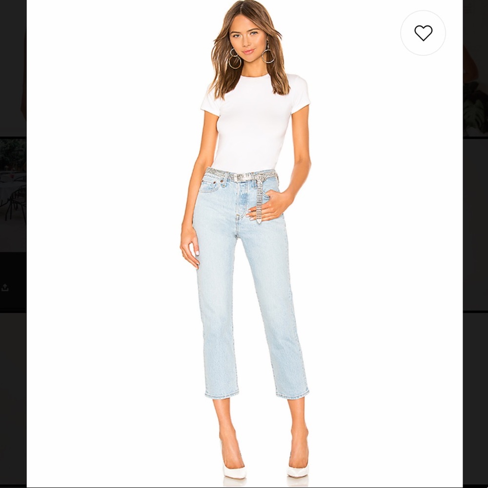 NWT Revolve Levi’s Wedgie Fit Straight Dib jean